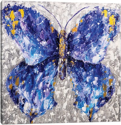 Butterfly Canvas Art Print - Pantone 2022 Very Peri