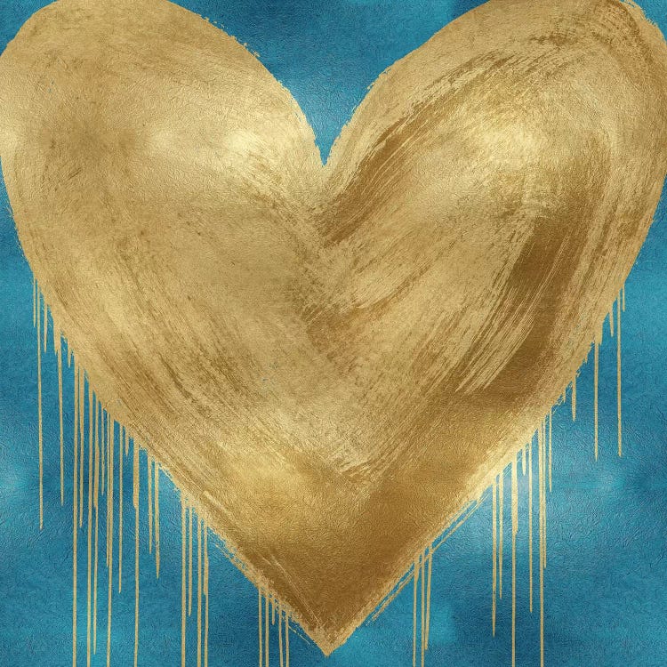 Big Hearted Gold on Aqua