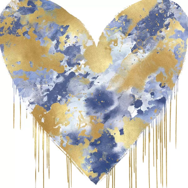 Hearts: Big Hearted Blue and Gold by Lindsay Rodgers
