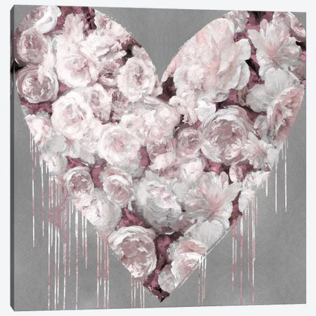 Big Hearted Flowers II Canvas Print #LRD6} by Lindsay Rodgers Canvas Wall Art