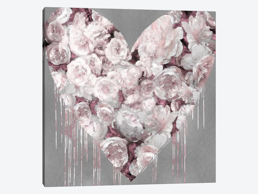 Big Hearted Flowers II by Lindsay Rodgers 1-piece Canvas Artwork