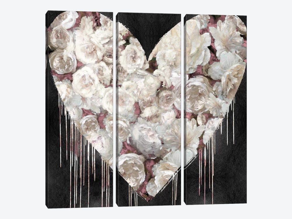 Big Hearted Flowers III by Lindsay Rodgers 3-piece Art Print