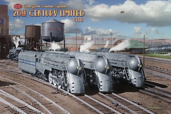 Trains: 20th Century Trio by Larry Grossman