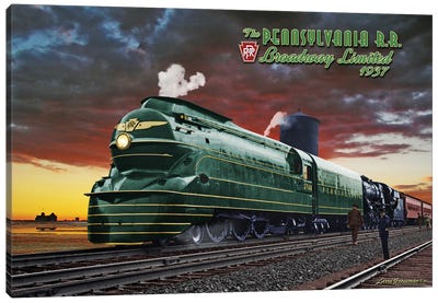 Penn RR Canvas Art Print - Train Art