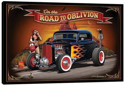 Road To Oblivion Canvas Art Print - Larry Grossman