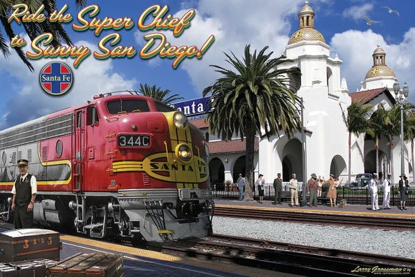 New Mexico: Santa Fe Station by Larry Grossman