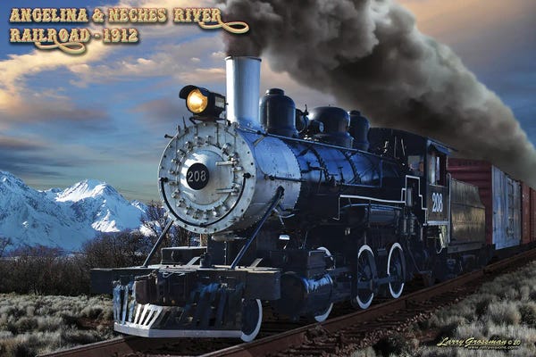 Trains: A&NR Train by Larry Grossman