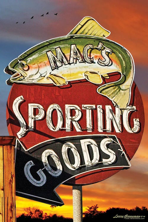 Sporting Goods by Larry Grossman wall art