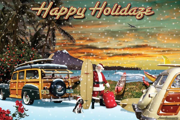 Larry Grossman: Surfin' With Santa by Larry Grossman