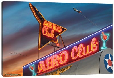 Aero Club Canvas Art Print - Larry Grossman