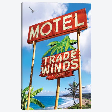 Trade Winds Motel Canvas Print #LRG145} by Larry Grossman Canvas Print