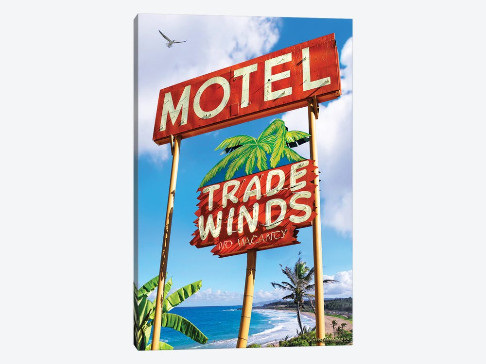 Trade Winds Motel by Larry Grossman 1-piece Art Print