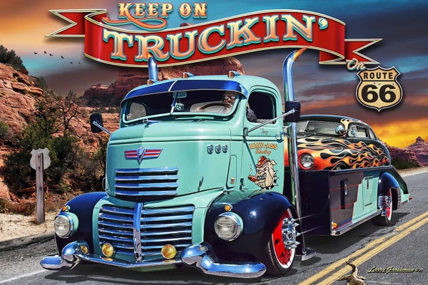 Route 66: Truckin' RT 66 by Larry Grossman