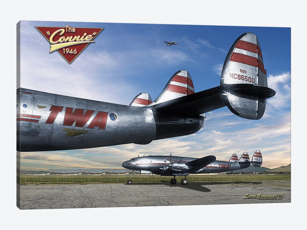 TWA Connies by Larry Grossman 1-piece Canvas Print