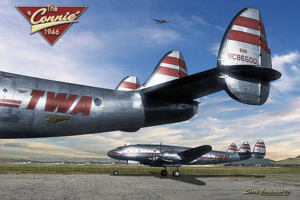 Military Aircraft: TWA Connies by Larry Grossman