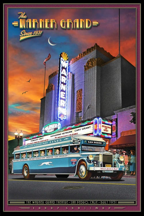 Warner Grand Theater by Larry Grossman wall art