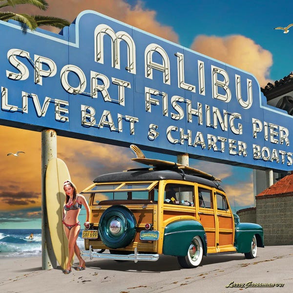 Malibu: Malibu Pier by Larry Grossman