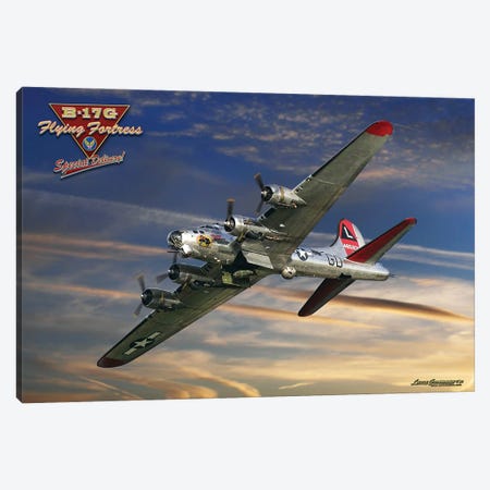 B-17 Special Delivery Canvas Print #LRG21} by Larry Grossman Canvas Print