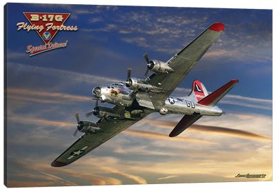 B-17 Special Delivery Canvas Art Print - Military Art