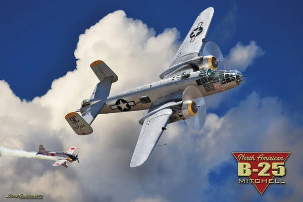 By Air: B-25 Mitchell Bomber by Larry Grossman