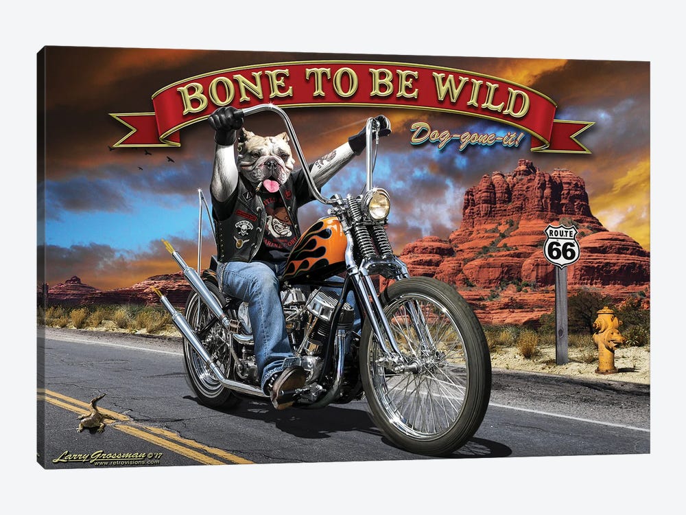 Bone To Be Wild by Larry Grossman 1-piece Canvas Art