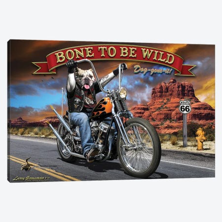 Bone To Be Wild Canvas Print #LRG29} by Larry Grossman Canvas Art Print