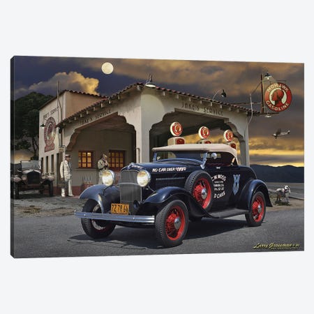 1932 Roadster At Jake's Canvas Print #LRG2} by Larry Grossman Canvas Art