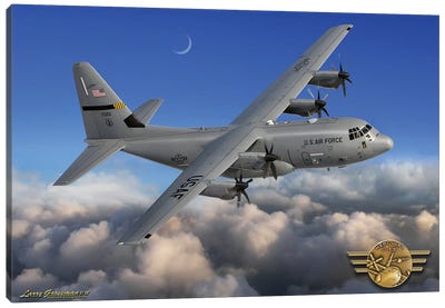 C-130 Hercules Canvas Art Print - By Air