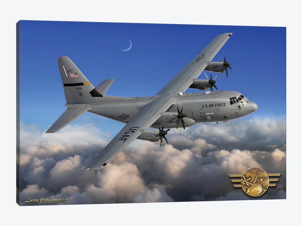 C-130 Hercules by Larry Grossman 1-piece Canvas Wall Art