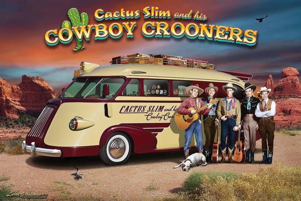 Guitars: Cactus Slim Bus by Larry Grossman