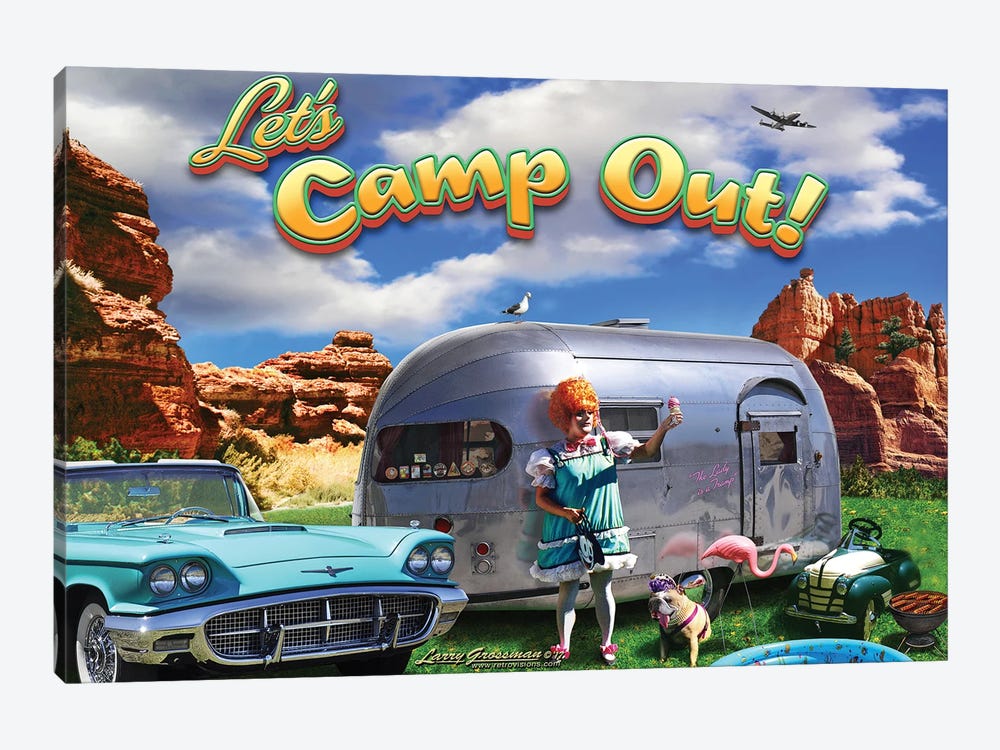 Camp-Out by Larry Grossman 1-piece Canvas Artwork