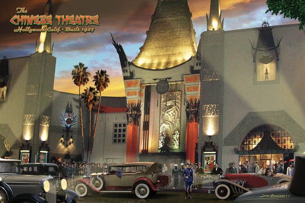 Los Angeles: Chinese Theatre by Larry Grossman
