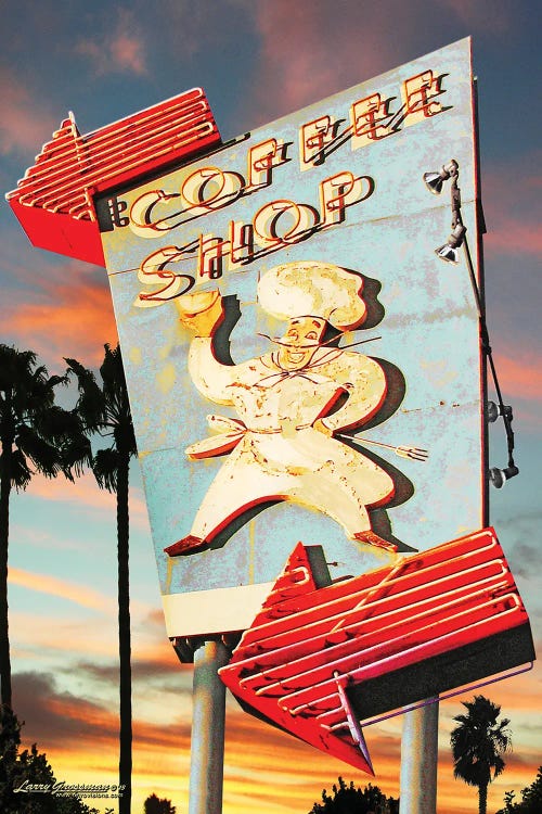 Coffee Shop by Larry Grossman wall art