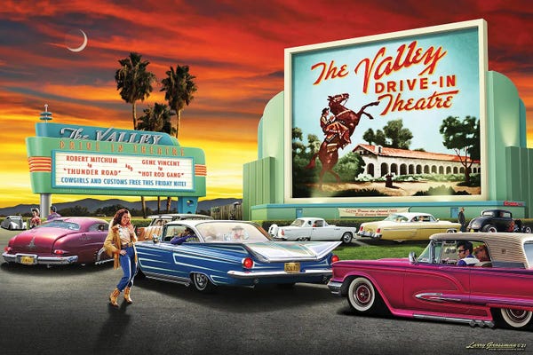 Home Theater: Date Nite At The Valley Drive-In by Larry Grossman