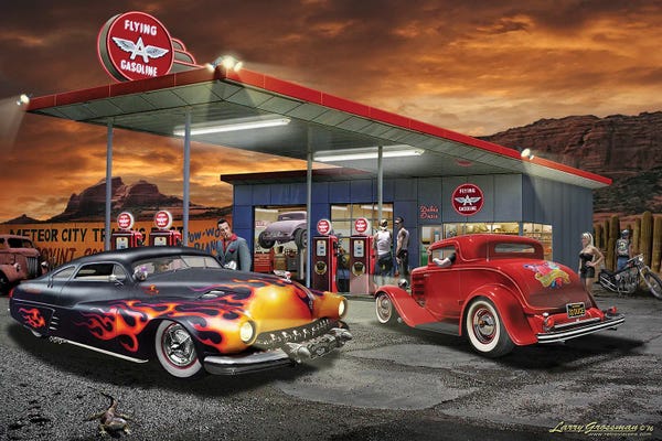 Vintage Décor: Deke's Oasis by Larry Grossman