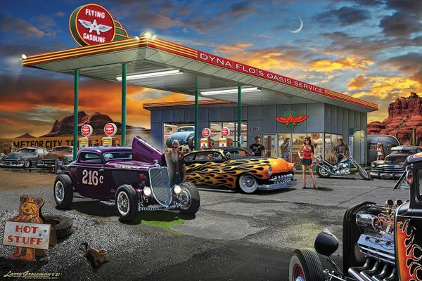 Larry Grossman: Dyna Flo's Service by Larry Grossman