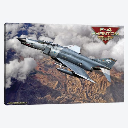 F-4 Phantom Canvas Print #LRG56} by Larry Grossman Canvas Print