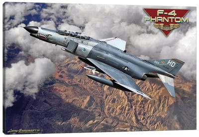 F-4 Phantom Canvas Art Print - Military Aircraft Art