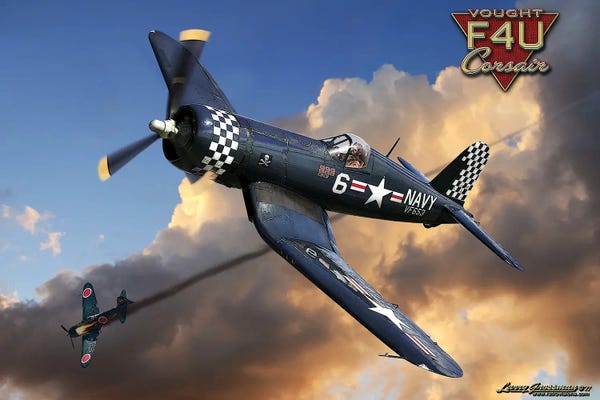 Vintage Décor: F4U Corsair by Larry Grossman