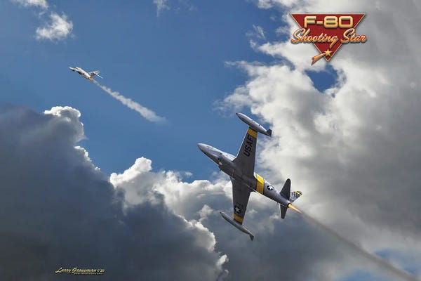 Military Aircraft: F-80 VS Mig by Larry Grossman