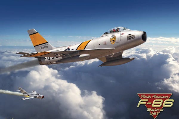 By Air: F-86 Saber Jet by Larry Grossman