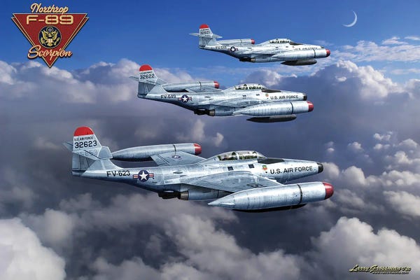 By Air: F-89 Scorpion by Larry Grossman