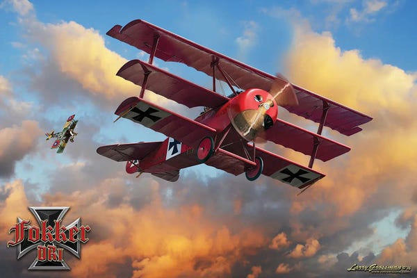 Larry Grossman: Fokker Tri-Plane by Larry Grossman