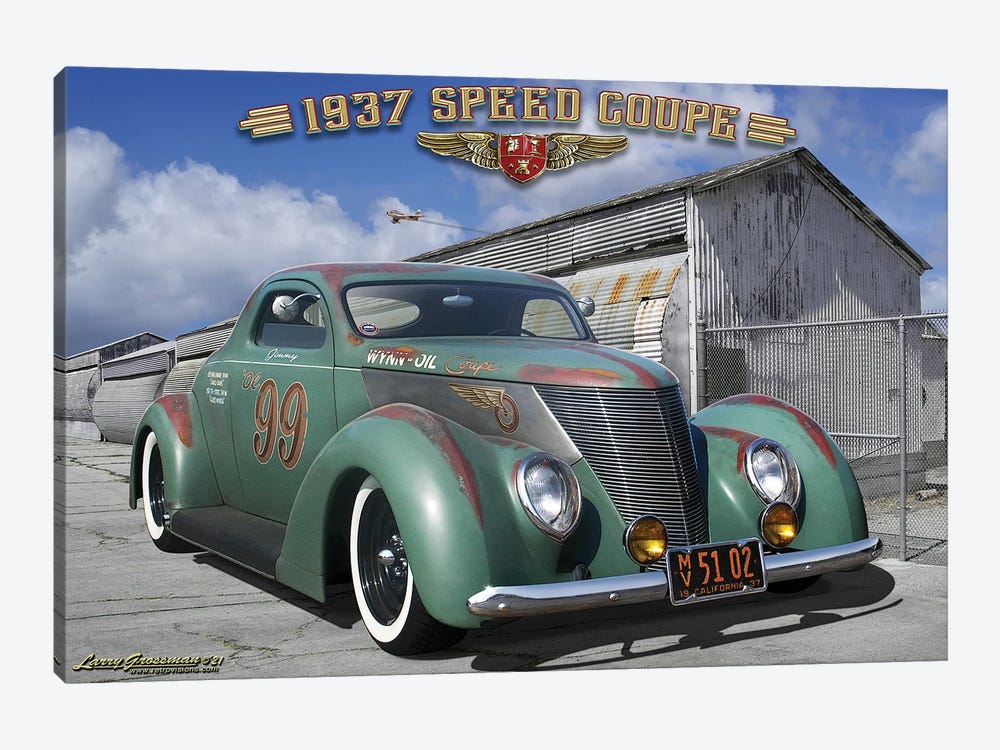 1937 Speed Coupe by Larry Grossman 1-piece Canvas Print