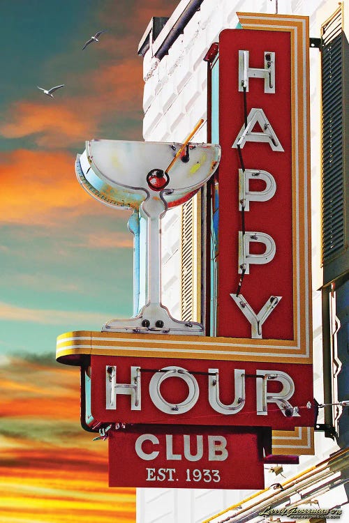 Happy Hour Club by Larry Grossman wall art