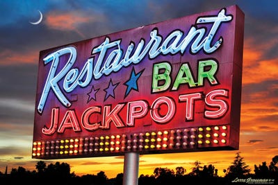 Jackpots by Larry Grossman multi panel art