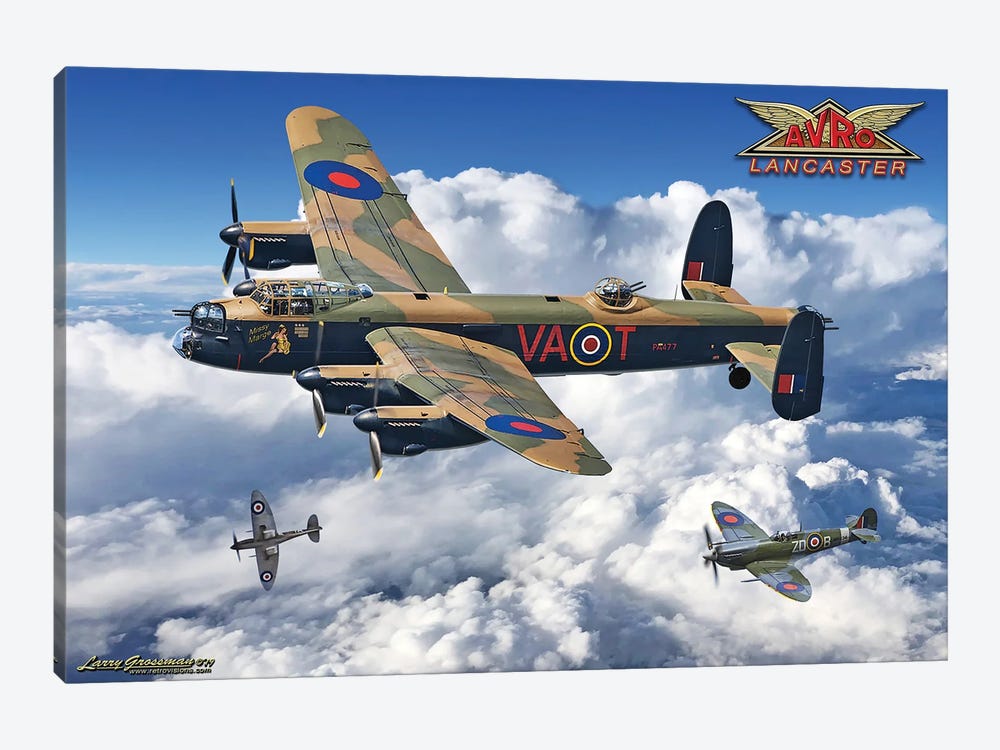 Lancaster Bomber by Larry Grossman 1-piece Art Print