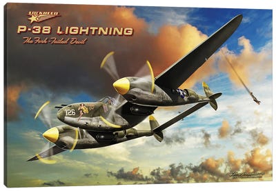 Lightning II Canvas Art Print - Military Aircraft Art