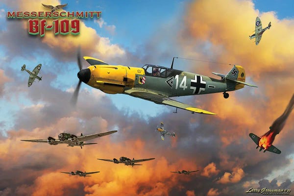 Larry Grossman: Me-109 Battle Of Britain by Larry Grossman