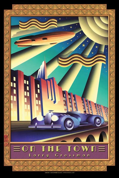 Vintage Posters: On The Town by Larry Grossman